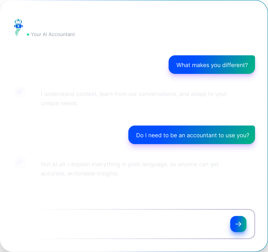 Zinny AI chat showcase